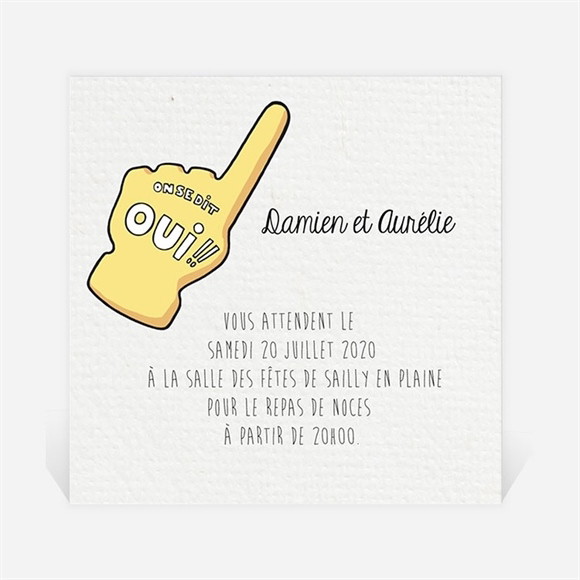 Carton d'invitation mariage A vos crampons de football ! réf.N300849