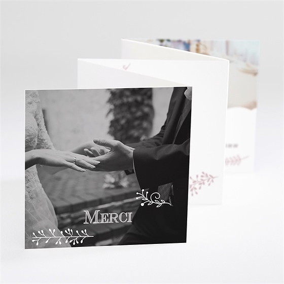 Remerciement mariage roman photo