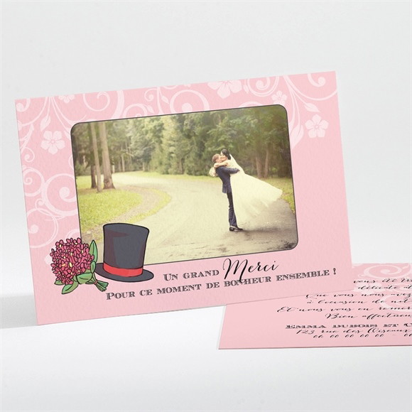 Remerciement mariage Ils se disent Oui! réf.N11195