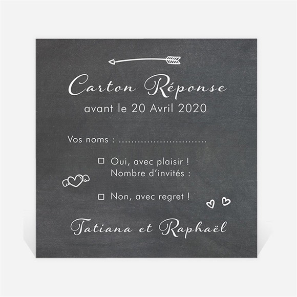 Carton réponse mariage Photobooth réf.N300865