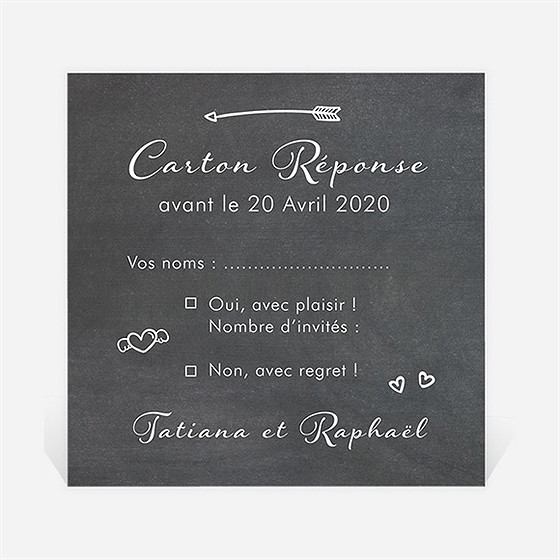 Carton réponse mariage photobooth