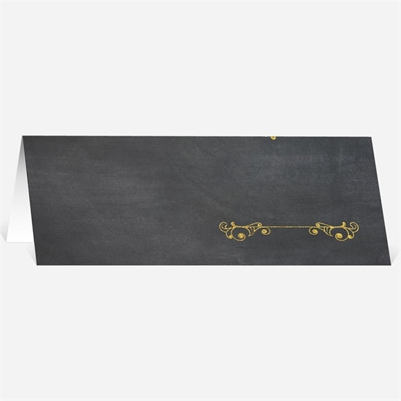 Marque-place mariage Ardoise élégante et étiquettes réf.N440491