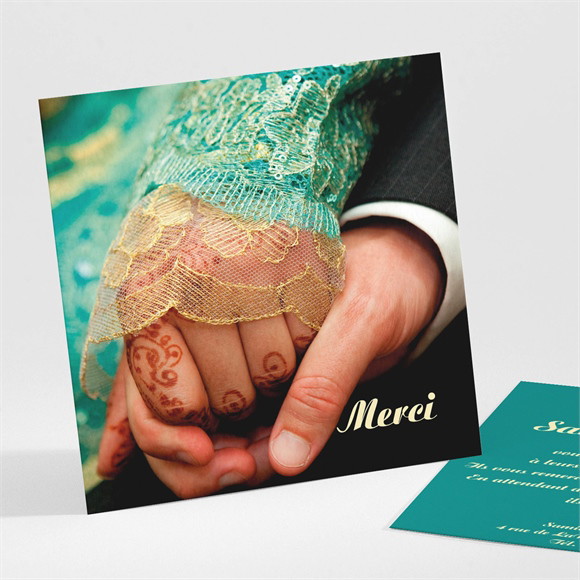 Remerciement mariage Byzantin réf.N30123