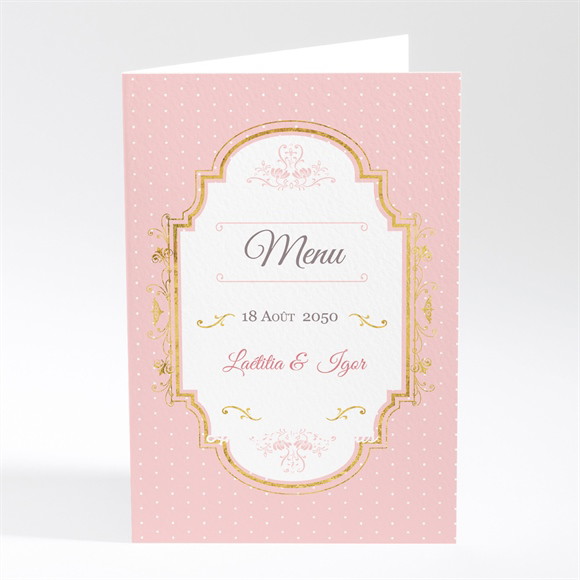 Menu mariage Joli macaron réf.N401614