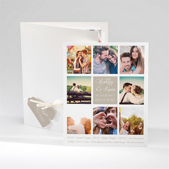Faire-part mariage notre annonce en photos
