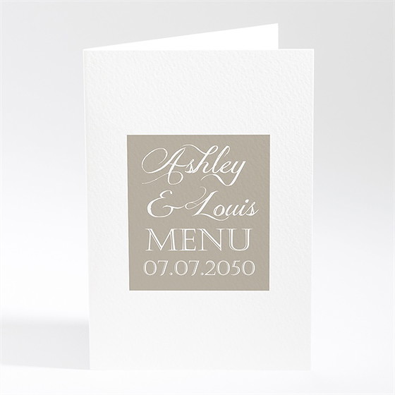 Menu mariage notre annonce en photos