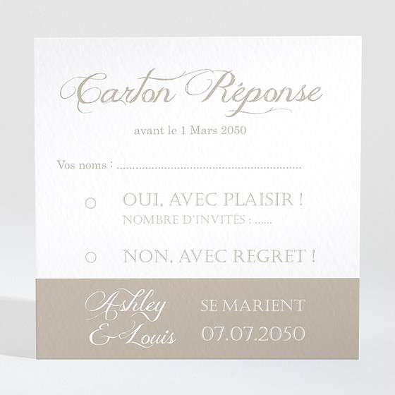 Carton réponse mariage notre annonce en photos