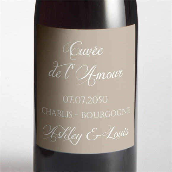 Etiquette de bouteille mariage Notre annonce en photos réf.N300899