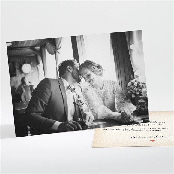 Remerciement mariage Atout Coeur réf.N111105