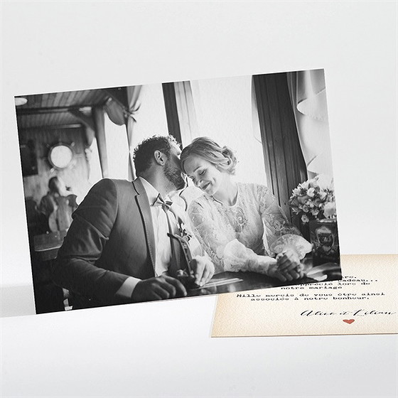 Remerciement mariage atout coeur