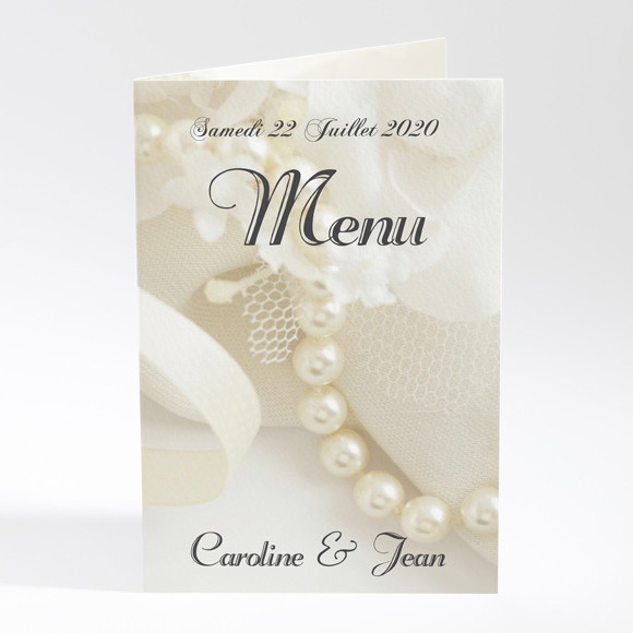 Menu mariage Organza réf.N401620