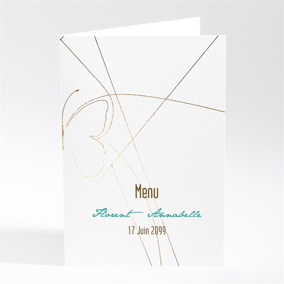Menu mariage Papillon photo original réf.N401622