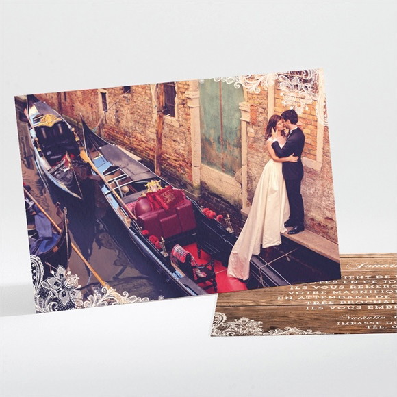 Remerciement mariage Boisé réf.N111108