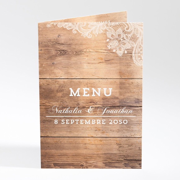 Menu mariage Boisé réf.N401624