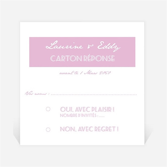 Carton réponse mariage Nos plus belles photos réf.N300939
