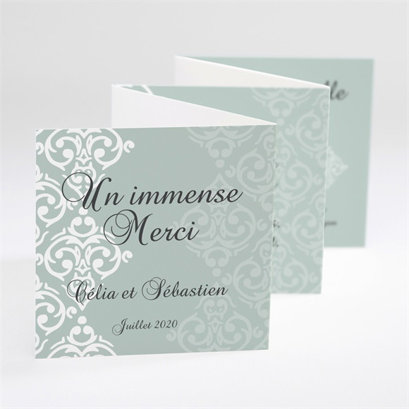 Remerciement mariage Simple et raffiné réf.N80097