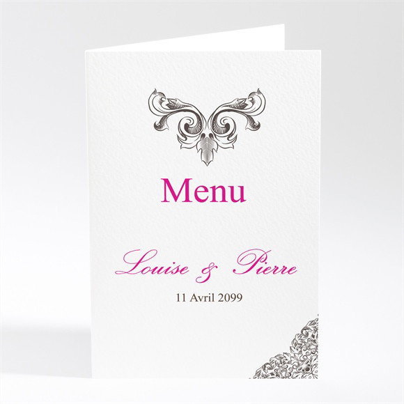 Menu mariage So British réf.N401644
