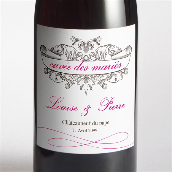 Etiquette de bouteille mariage So British réf.N300979