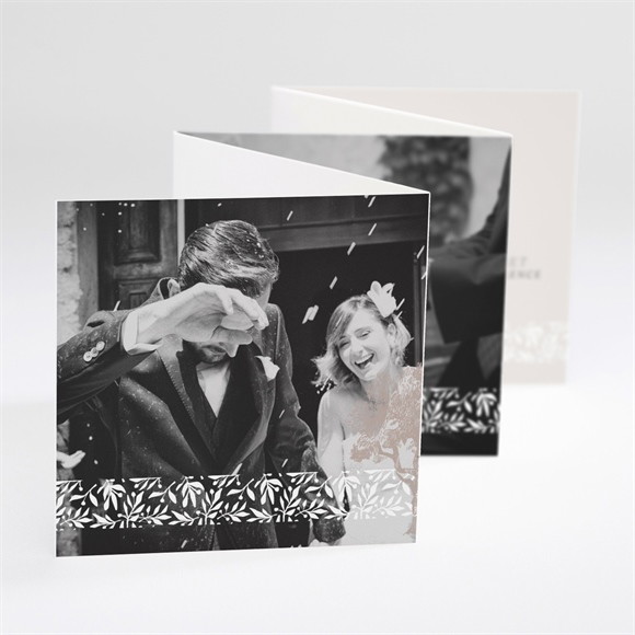 Remerciement mariage Nature raffinée réf.N800104