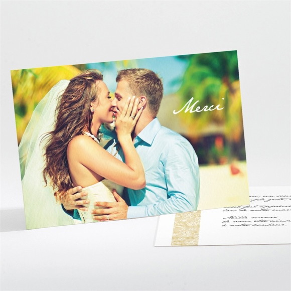 Remerciement mariage Jaune et blanc réf.N111119