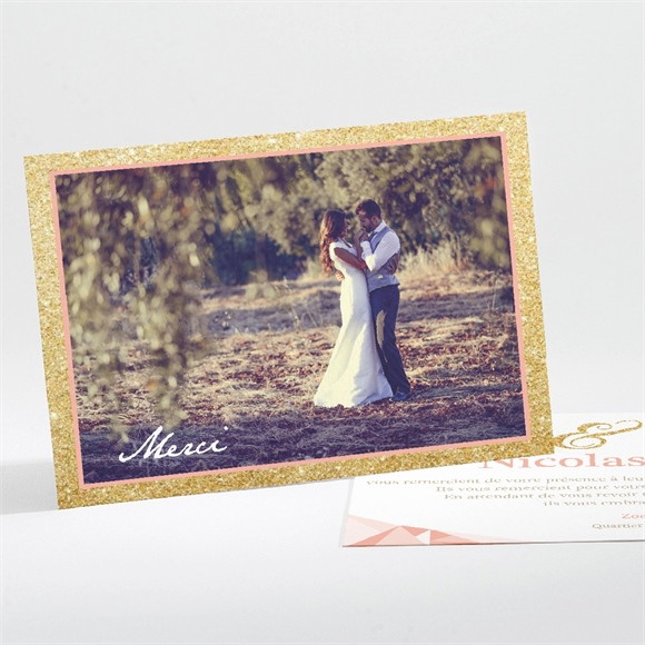 Remerciement mariage Formes géométriques tendance réf.N111121