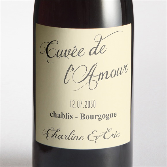 Etiquette de bouteille mariage Annonce en Grande photo réf.N3001033