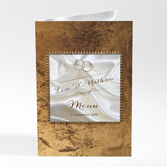 Menu mariage Cadre cuivré réf.N401639