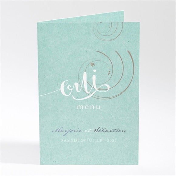 Menu mariage Joli Manège vintage réf.N401668