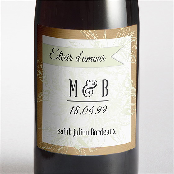 Etiquette de bouteille mariage etiquette de bouteille mariage