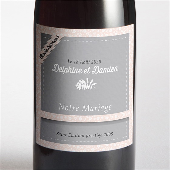 Etiquette de bouteille mariage etiquette de bouteille mariage