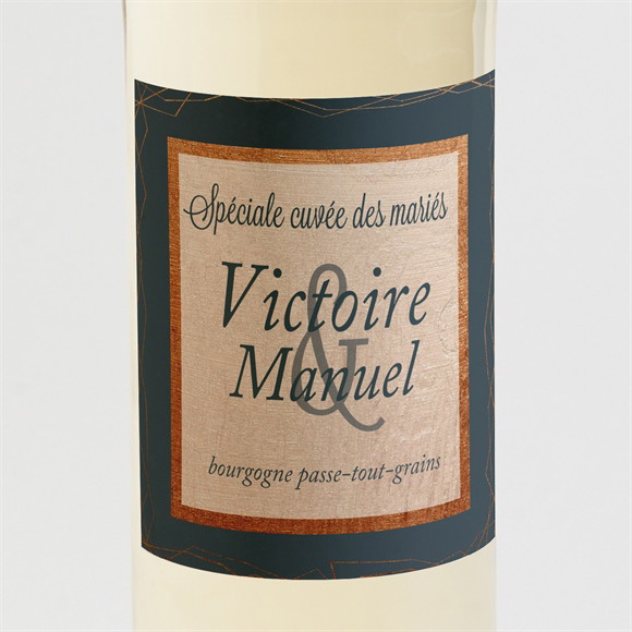 Etiquette de bouteille mariage réf. N3001064 réf.N3001064
