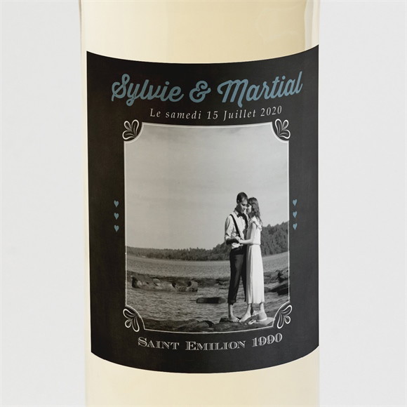 Etiquette de bouteille mariage réf. N3001063 réf.N3001063