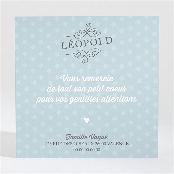 Remerciement naissance Des photos et une surprise réf.N3001066