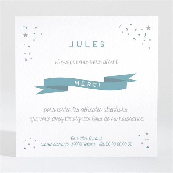 Remerciement naissance Petits pieds réf.N3001073