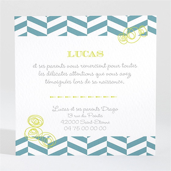 Remerciement naissance un photomaton surprise