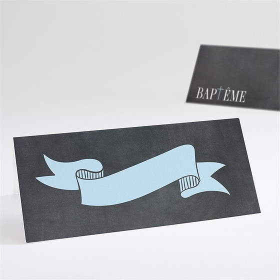 Marque-place baptême maison en ardoise!