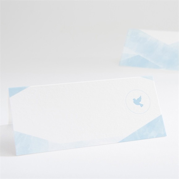 Marque-place baptême Douceurs d'aquarelle réf.N440566