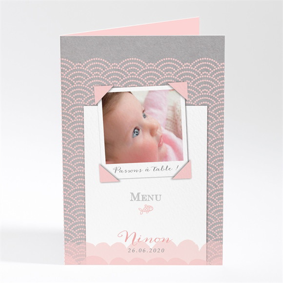 Menu baptême Forme originale réf.N401675