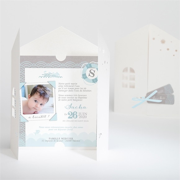 Faire-part de baptême Baptême scandinave réf.N91023