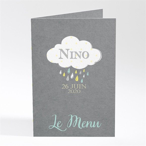 Menu baptême Pluie du Ciel réf.N401679