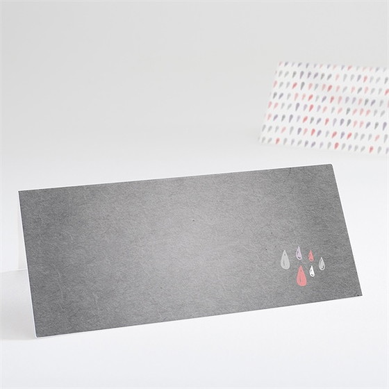 Marque-place baptême nuage classique