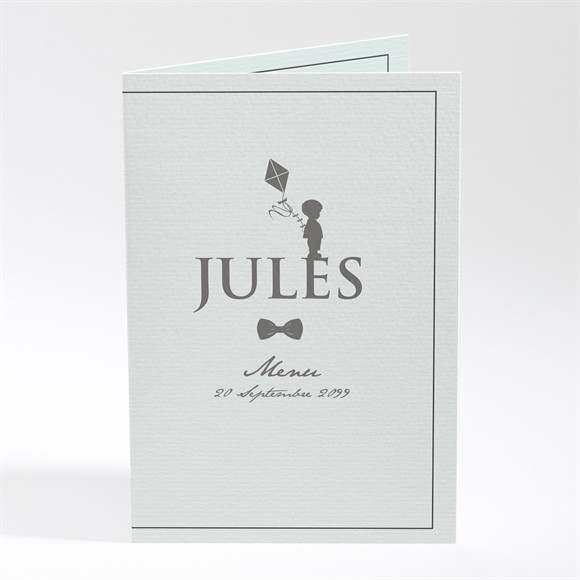 Menu baptême Profil enfant vintage réf.N401678