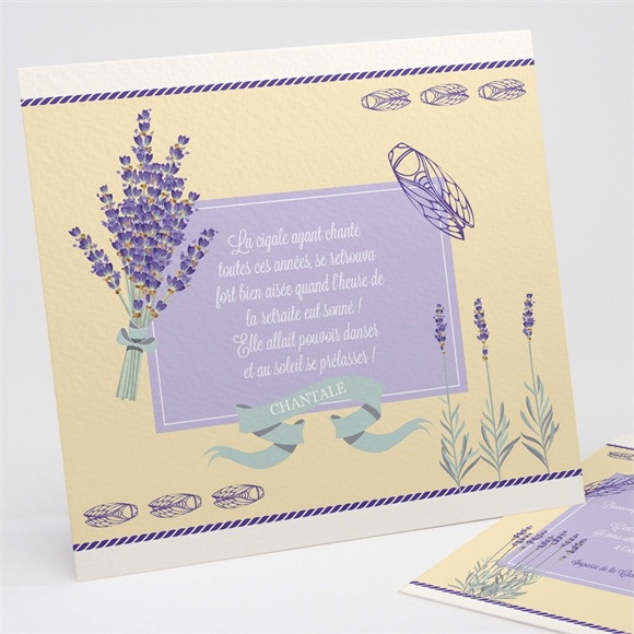 Carte invitation départ à la retraite Vive le Sud ! réf.N311148