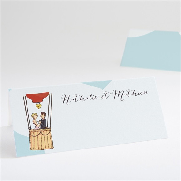 Marque-place mariage En Montgolfière humour réf.N440579