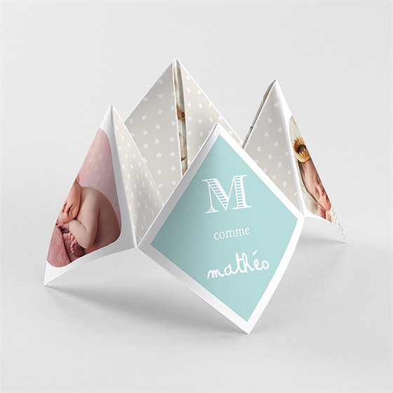 Faire-part naissance petits pieds et petites mains