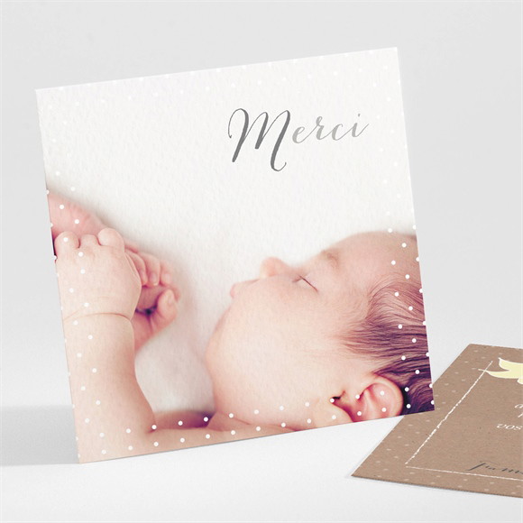 Remerciement baptême Bapteme en famille réf.N30126