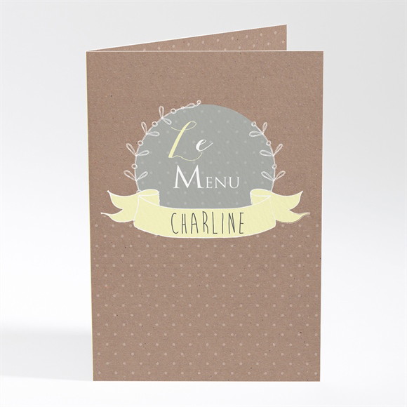 Menu baptême Bapteme en famille réf.N401682