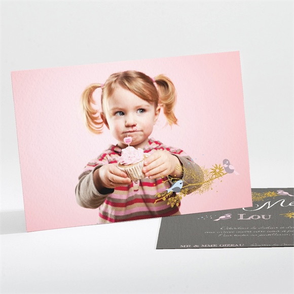 Remerciement baptême Annonce surprise réf.N111130