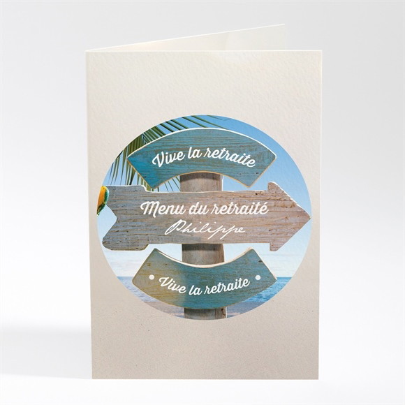 Menu départ à la retraite Vacances méritées ! réf.N401693