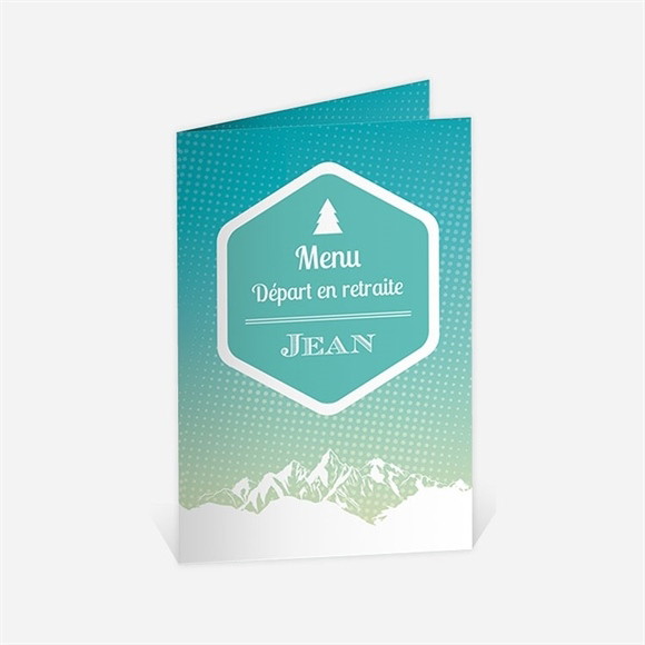 Menu départ à la retraite Profiter de la Montagne réf.N401696